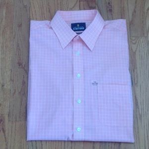 Stafford Travel Performance Pink LS Shirt-NWT